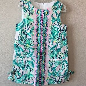 Lilly Pulitzer Girls Classic Shift Dress in “It’s Impawsible”